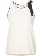 Red Valentino Lace Trim Tank Top - Nude & Neutrals