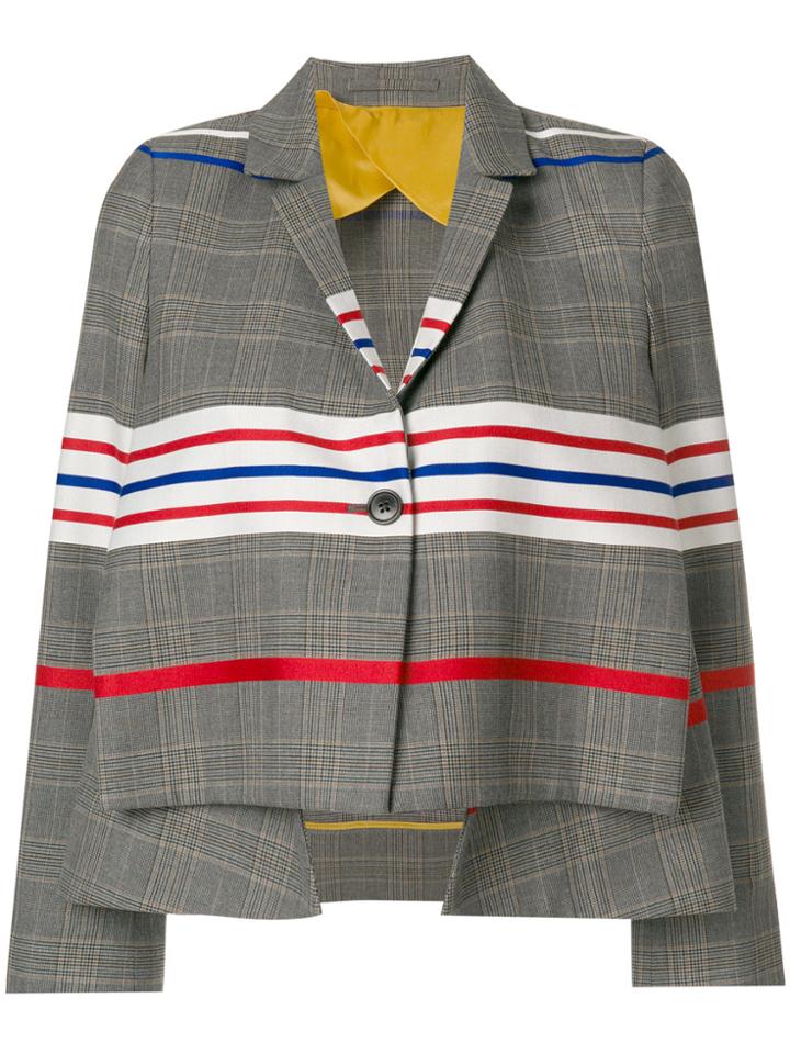 Henrik Vibskov Pleat Structured Blazer - Multicolour