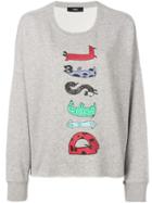 Diesel Logo Print Sweatshirt - Grey