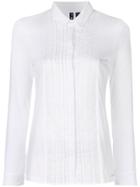 Woolrich Pleated Bib Shirt - White