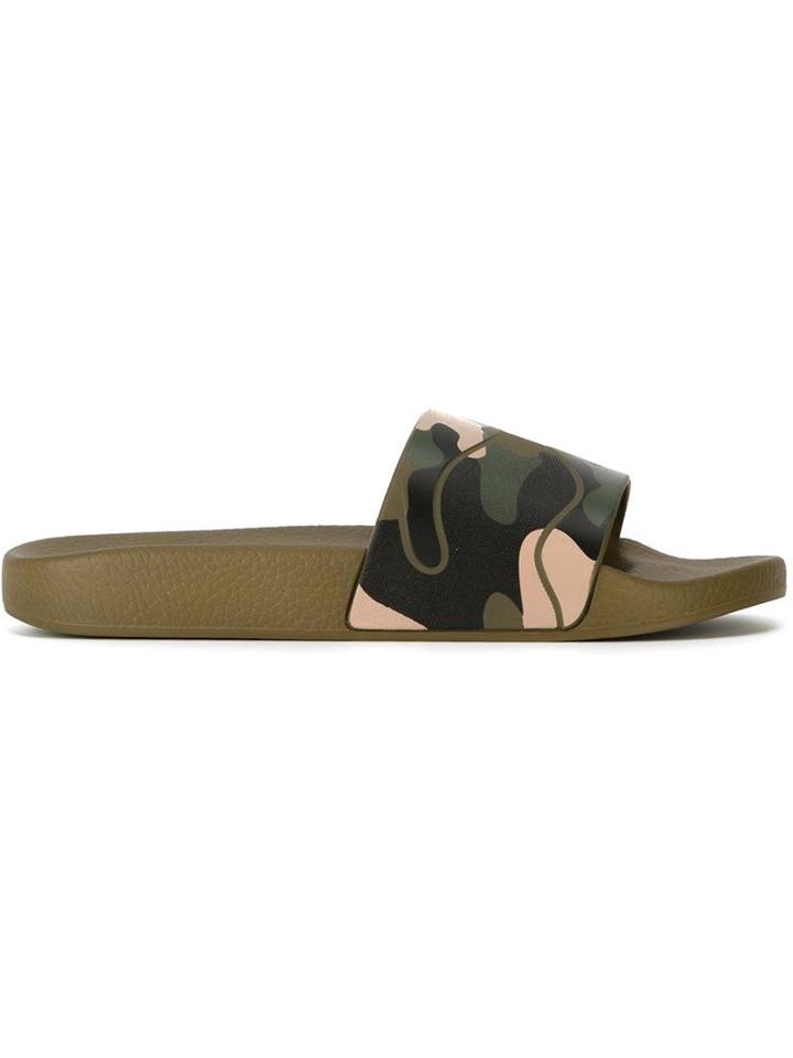 Valentino Garavani Camouflage Pool Sliders
