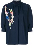 Steffen Schraut Floral Embroidery Shirt - Blue