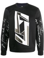 Fendi Graphic Design Sweatshirt - Black