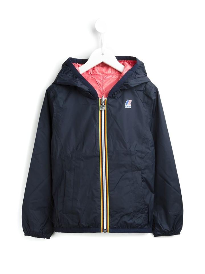 K Way Kids 'le Vrai Claude' Reversible Rain Jacket, Boy's, Size: 10 Yrs, Blue