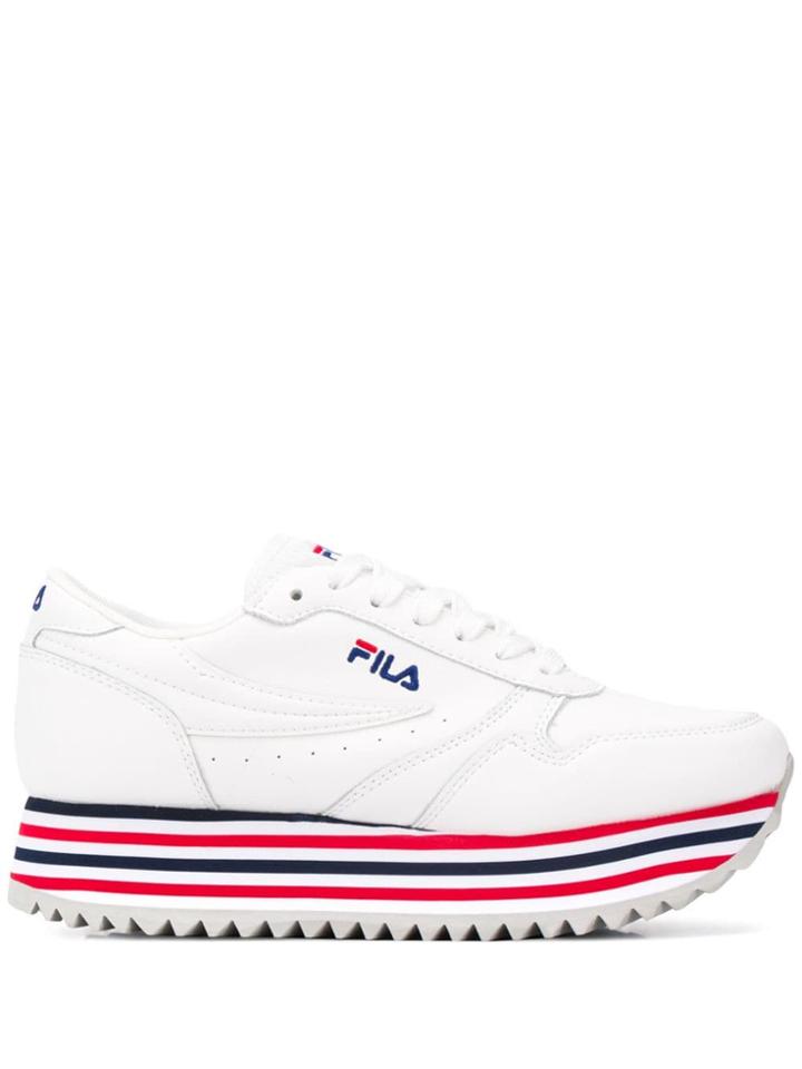 Fila Orbit Zeppa Platform Sneakers - White
