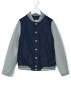 Herno Kids - Two-tone Bomber Jacket - Kids - Cotton/polyester - 8 Yrs, Blue
