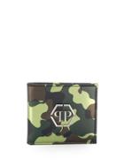 Philipp Plein French Camouflage Wallet - Green