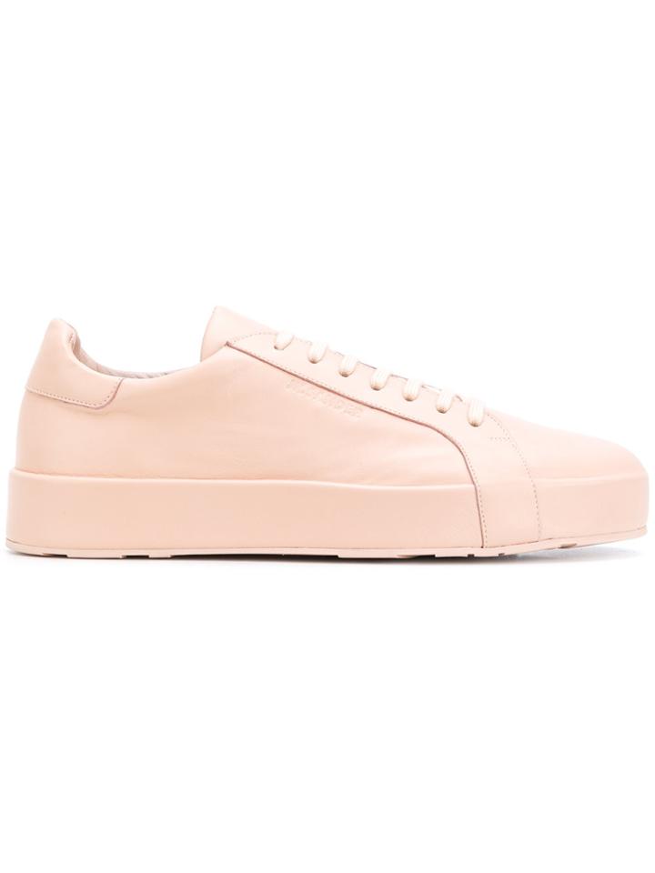 Jil Sander Lace Up Trainers - Pink & Purple