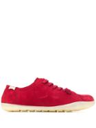 Camper Flat Lace-up Sneakers - Red