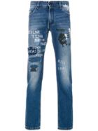 Fendi Distressed Skinny Jeans - Blue