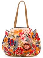 Jamin Puech - Embroidered Tote - Women - Leather/viscose - One Size, Leather/viscose