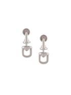 Eddie Borgo Small Chain Link Earrings, Women's, Metallic