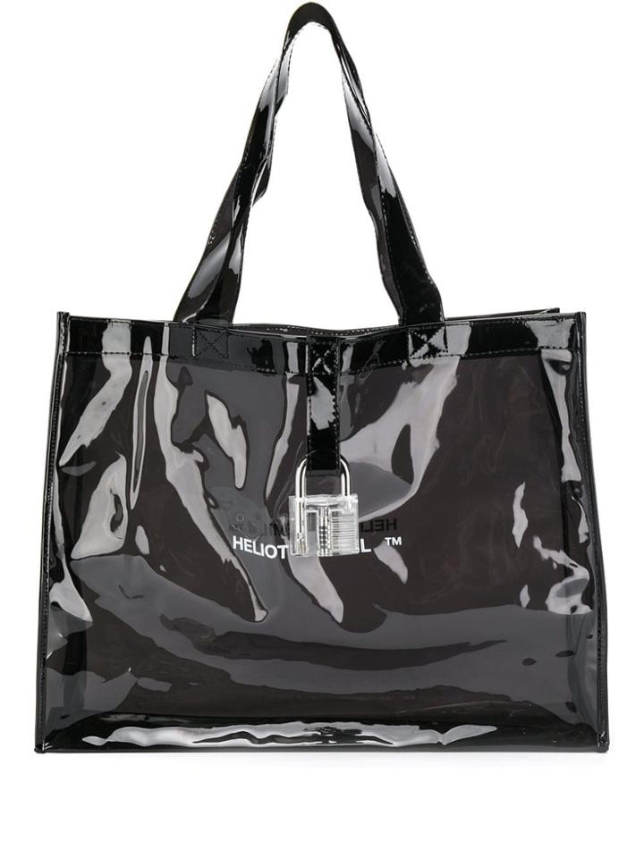 Heliot Emil Logo Print Tote Bag - Black