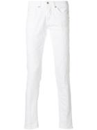 Dondup Distressed Slim-fit Jeans - White