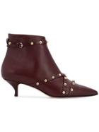 Red Valentino Rockstud Ankle Boots