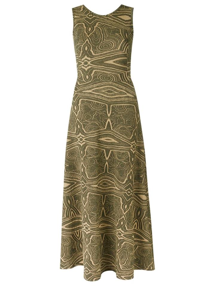 Lilly Sarti Knit Maxi Dress, Women's, Size: 36, Yellow/orange, Elastodiene/polyamide/polyester