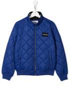 Calvin Klein Kids Quilted Bomber Jacket - Blue