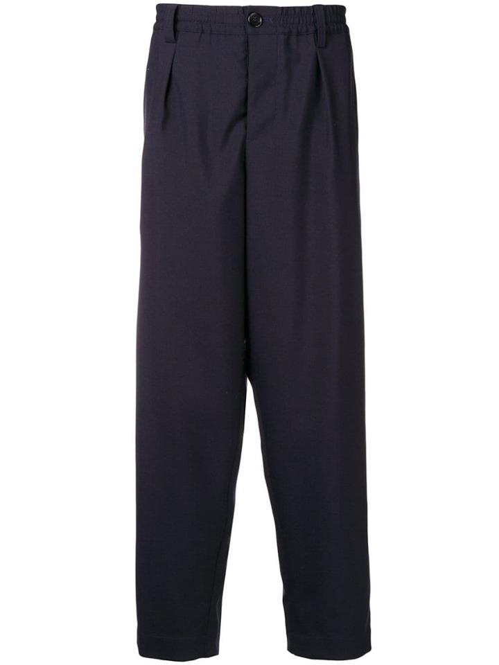 Marni Drop-crotch Tailored Trousers - Blue