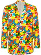 Comme Des Garçons Pre-owned Graffiti Stars Blazer - Multicolour