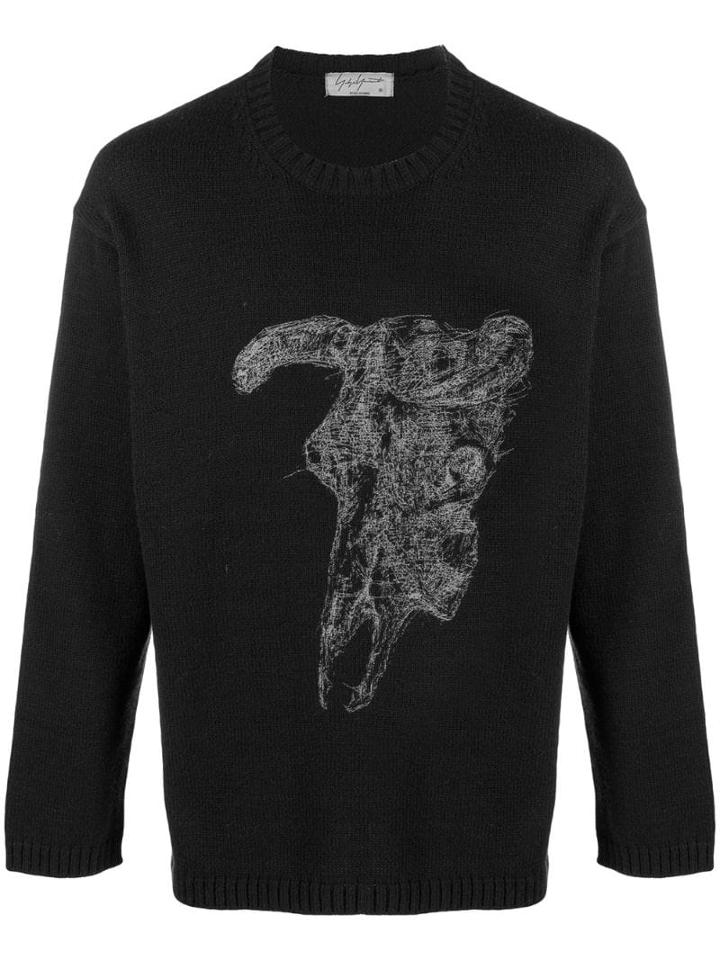 Yohji Yamamoto Asakura Oversized Jumper - Black