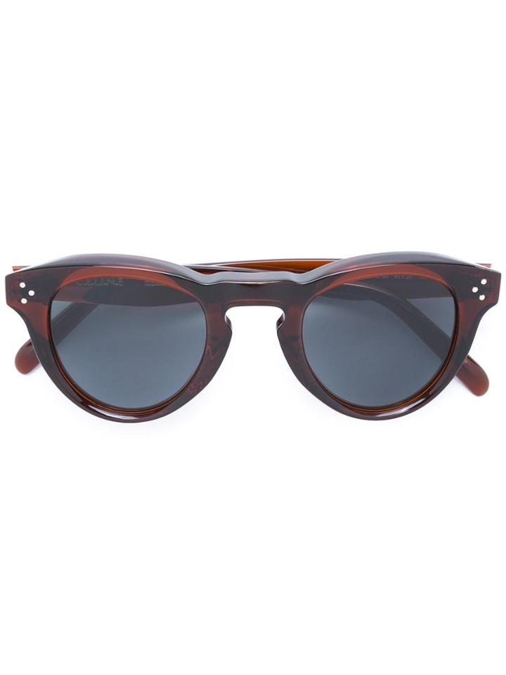 Céline Eyewear Round Framed Sunglasses - Brown