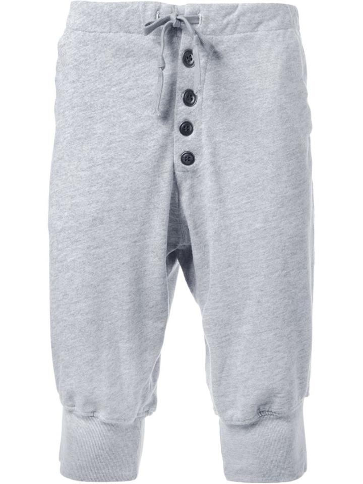 Greg Lauren Drop-crotch Tapered Shorts