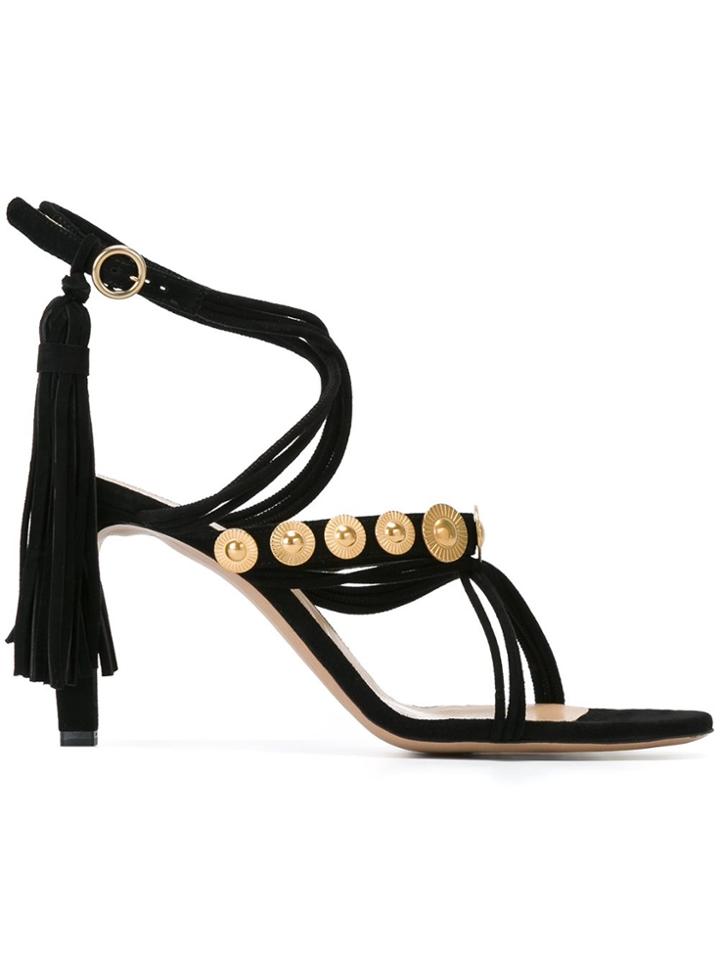 Chloé Tassel Sandals - Black