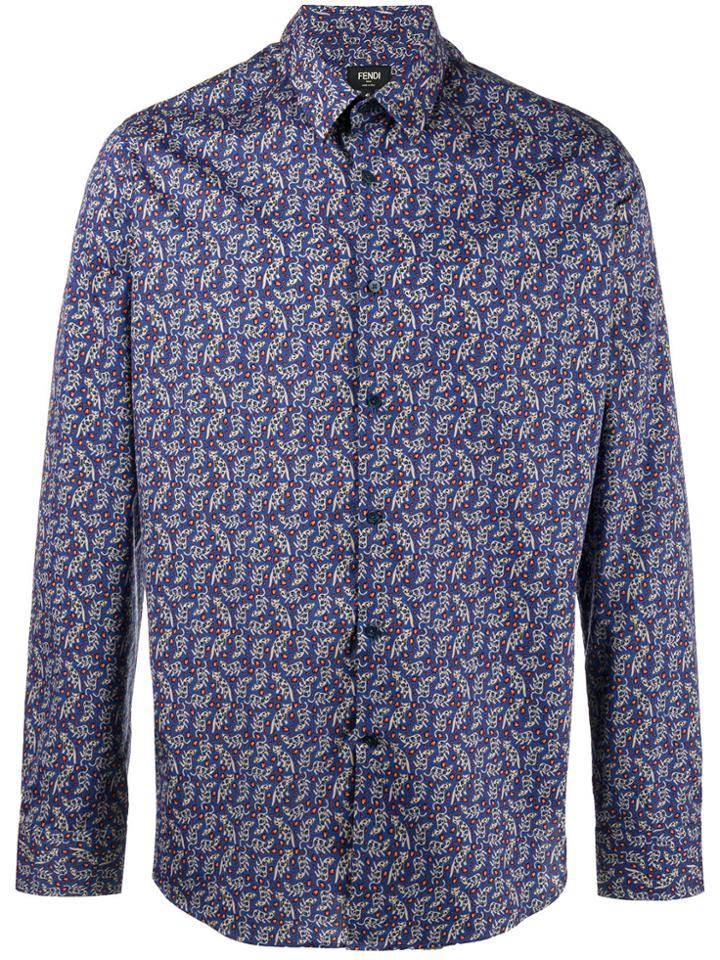 Fendi Jaguar Printed Shirt - Blue