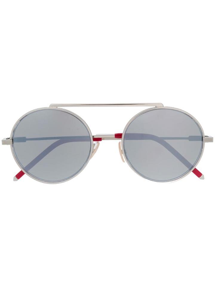 Fendi Eyewear Round Sunglasses - Silver