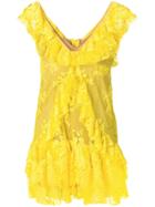 Aniye By Ruffle-trim Short Dress - Yellow