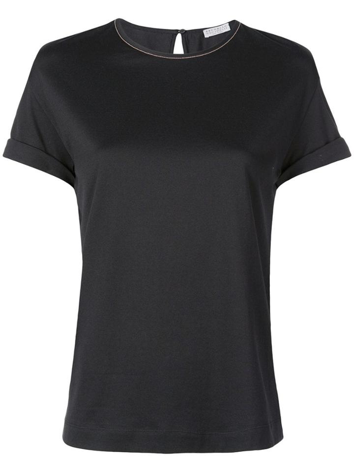Brunello Cucinelli Round Neck T-shirt - Black
