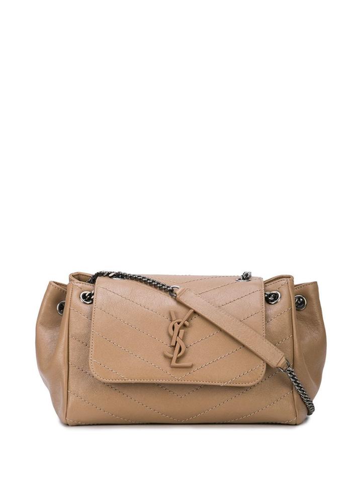 Saint Laurent Nolita Large Shoulder Bag - Brown