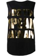 Balmain #doyouspeakbalmain Tank Top, Women's, Size: 34, Black, Cotton