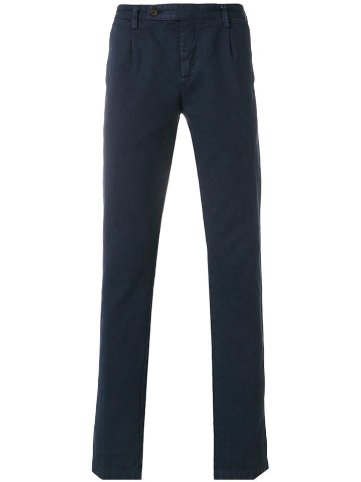 Massimo Alba Flap Pockets Chinos - Blue