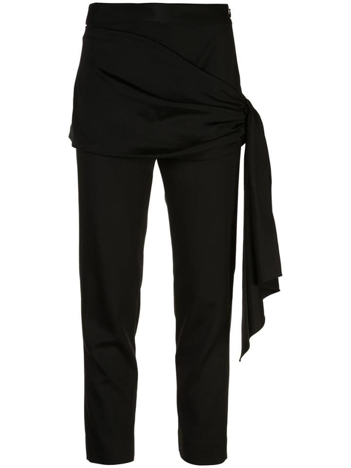 Hellessy Front Panel Cropped Trousers - Black