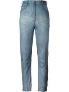 Fendi Vintage Acid Wash-effect Jeans, Women's, Size: 42, Blue