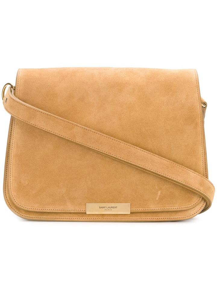 Saint Laurent Amalia Flap Shoulder Bag - Nude & Neutrals