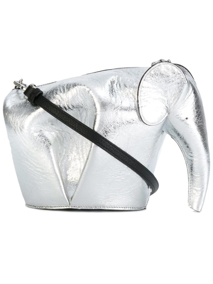 Loewe - 'elephant' Mini Bag - Women - Leather/metal - One Size, Grey, Leather/metal