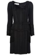 Lanvin Vintage Fringed Dress, Women's, Size: 36, Black
