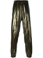 Astrid Andersen Side Stripe Track Pants, Men's, Size: Small, Green, Polyamide/polyurethane