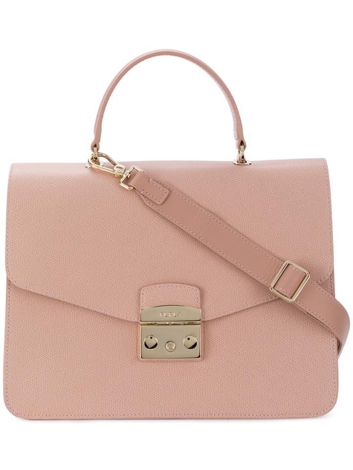 Furla Metropolis Tote Bag - Pink & Purple