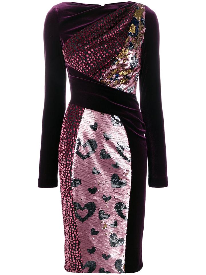 Talbot Runhof Torpedo Dress - Pink
