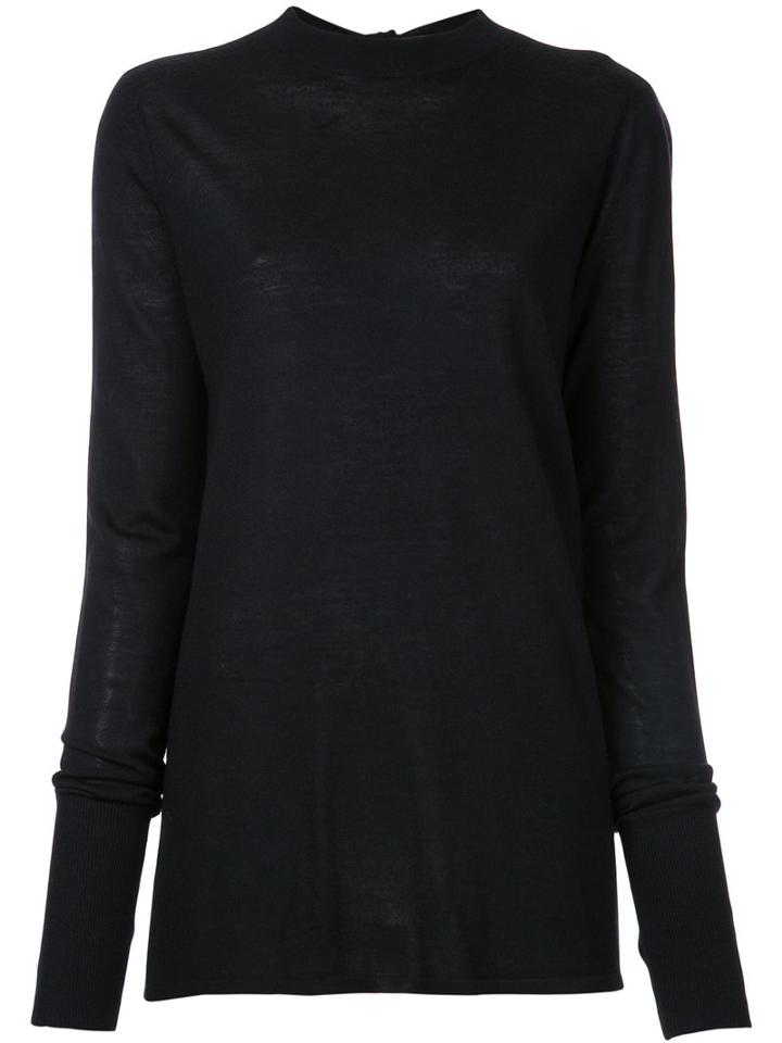 Dion Lee - Tie Back Sweater - Women - Merino - 6, Black, Merino