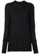 Dion Lee - Tie Back Sweater - Women - Merino - 6, Black, Merino