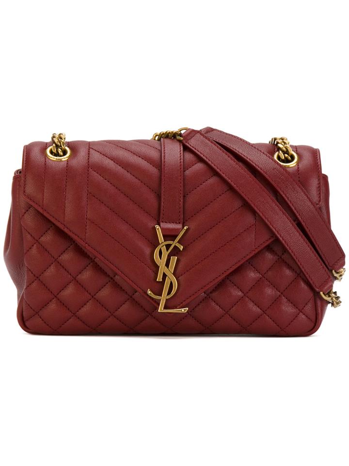 Saint Laurent Small Monogram Collège Bag - Red