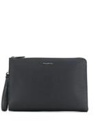 Ermenegildo Zegna Pochette Pelle - Black