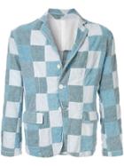 Issey Miyake Pre-owned Final Home Patch Jacket - Blue