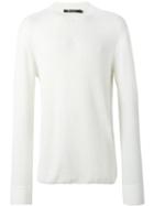 T By Alexander Wang Textured T-shirt, Men's, Size: Large, White, Cotton