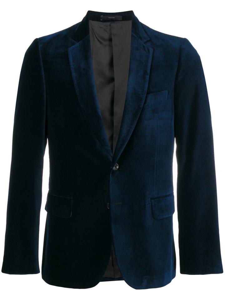 Paul Smith Velvet Blazer - Blue