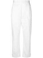 Thom Browne Cotton Twill Side Seam Classic Trouser - White